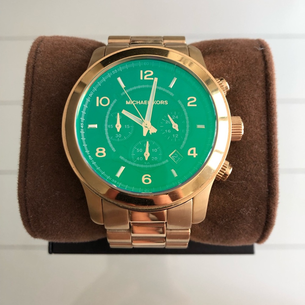 Michael Kors Gold Iridescent Runway Watch